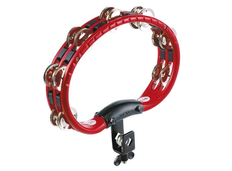 Meinl TMT-2-R Tamburin m/Feste, Nikkel, Rød (M) 